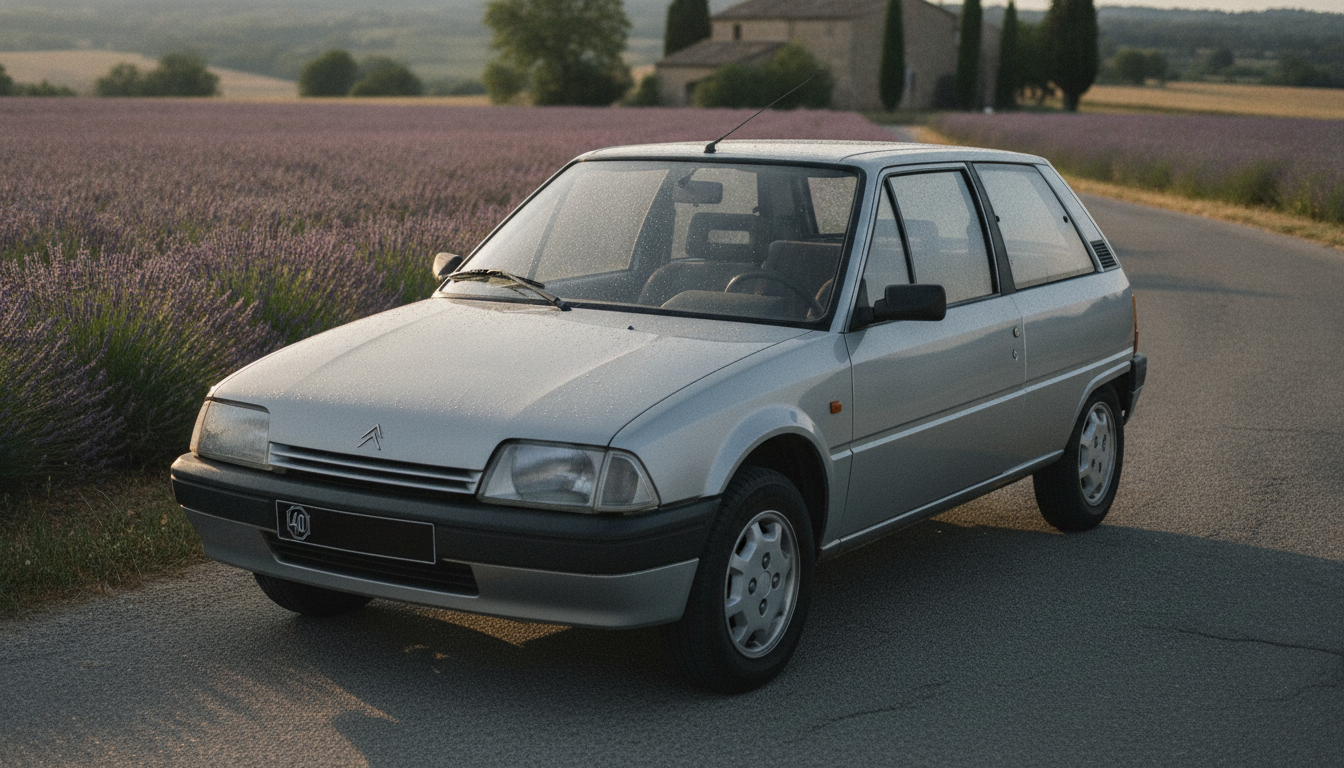 découvrez la citroën ax, célébrant 40 ans d'efficience en 2026, une véritable légende de l'automobile alliant innovation, économie et design emblématique.