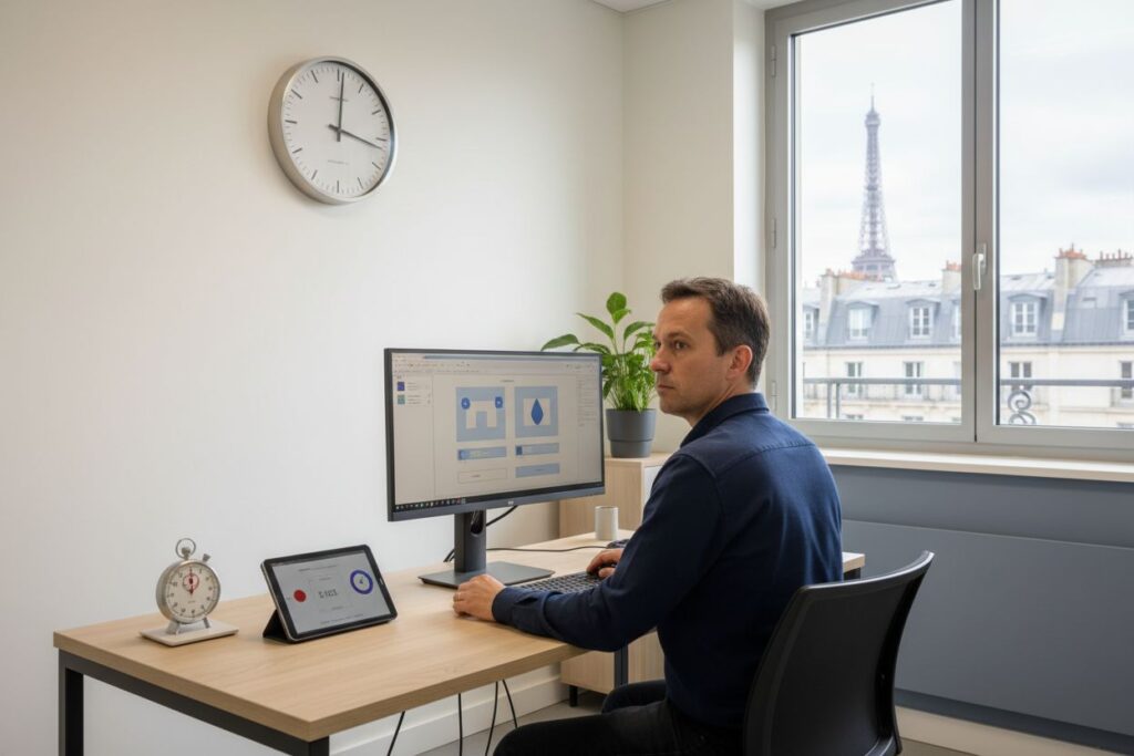 un homme devant son ordinateur