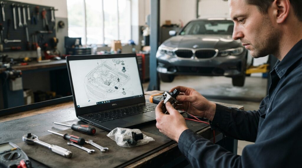 découvrez comment utiliser realoem bmw pour identifier facilement la référence exacte de la pièce adaptée à votre véhicule.